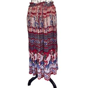 VTG 100% India Cotton Hippie Skirt Free Size
